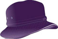 CHILDS BUCKET HAT WITH REAR TOGGLE CROWN ADJUSTER 54*-50CM PURPLE